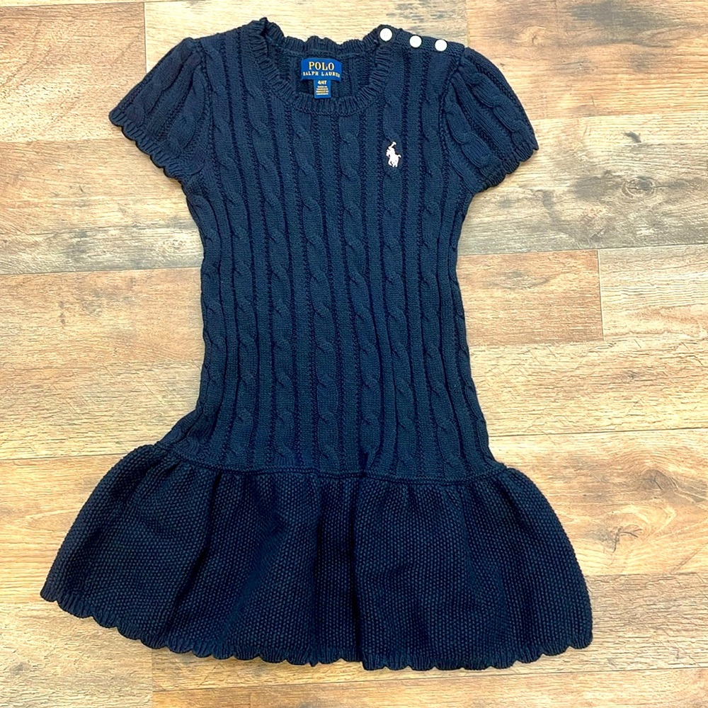 POLO navy knit dress